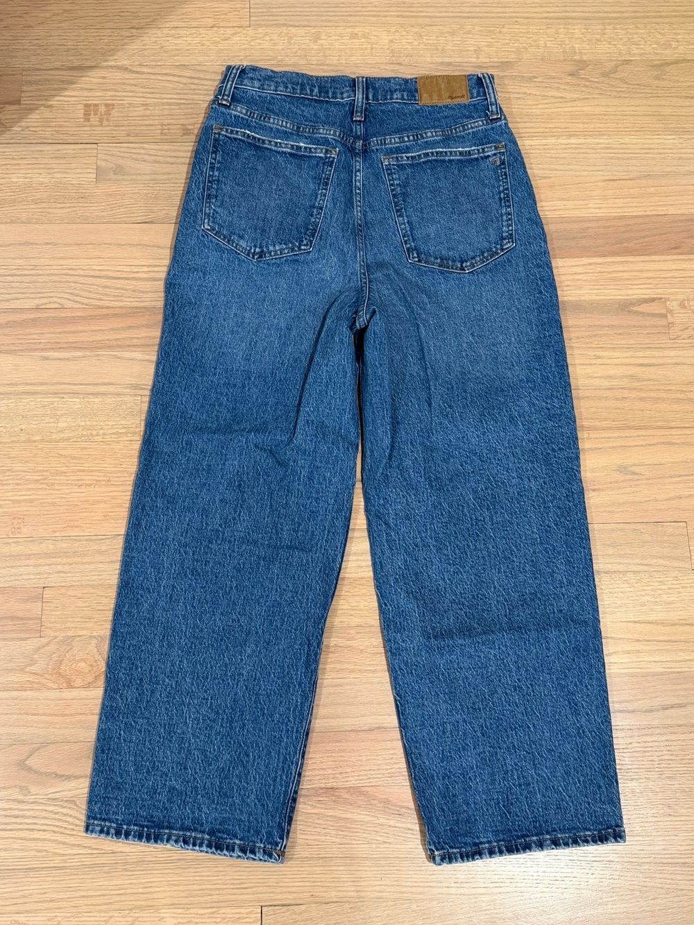 Women’s Madewell The Perfect Vintage Wide-Leg Cropped Jean, Dark Blue, 29 - Picture 3 of 7
